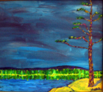 Oil on Masonite, 10" x 11".