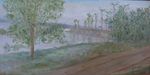 Oil on Masonite, 15" x 30", Private Collection.