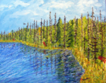 Oil on Masonite, 17" x 21",